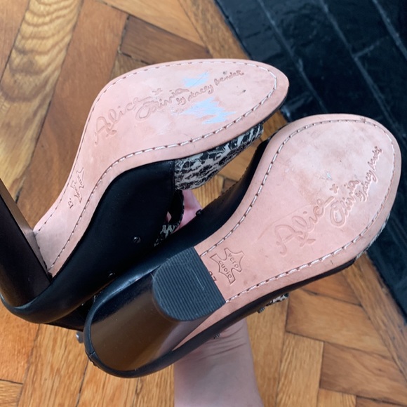 Alice and Olivia Sandals - Faux Snake Skin - Picture 4 of 5